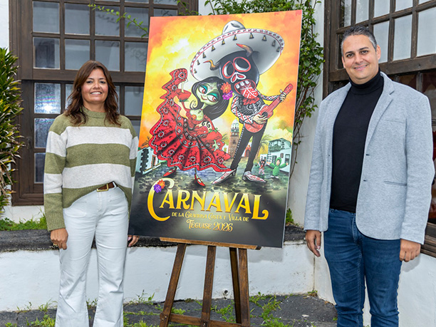 Flight over Volcanic Lake El Golfo, Lanzarote, Spain